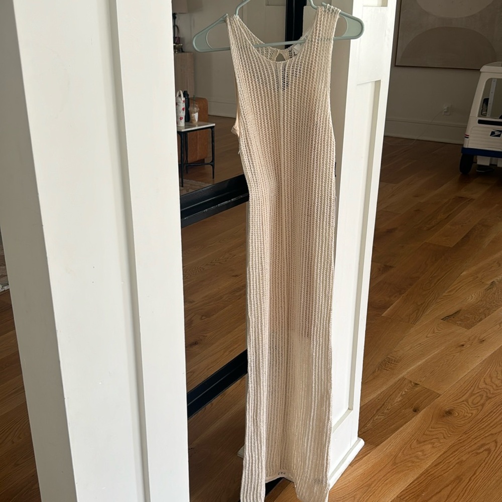 Astr Crochet Maxi Dress
